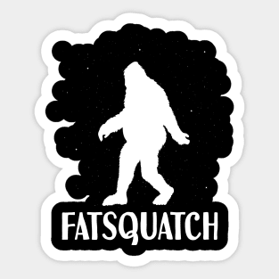 Fatsquatch Funny Sasquatch Sticker